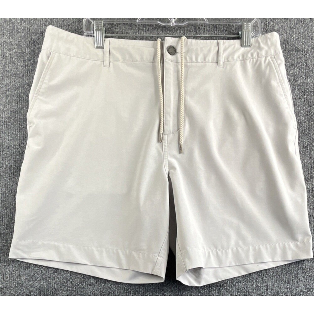Faherty All Day  Shorts in Stone Men's size 35 Button Drawstring Pockets MSC0013